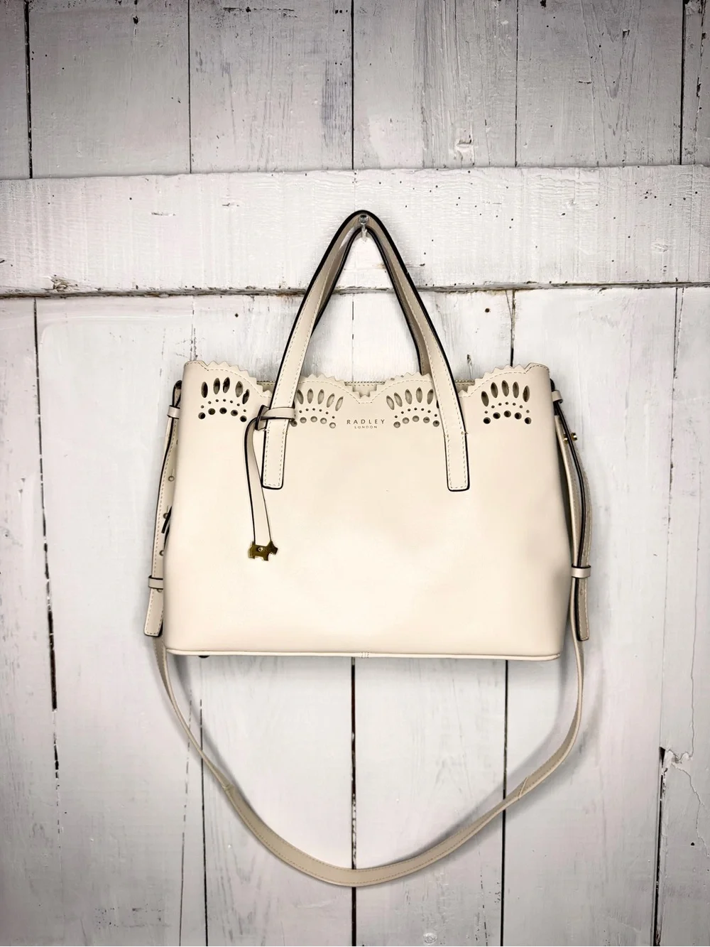 Radley London Dukes Place Broderie Medium Grab Multiway Bag - Cream
